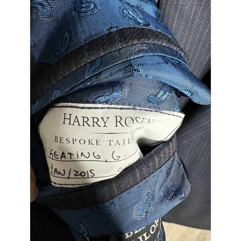 UNIQUE HARRY ROSEN BESPOKE🔥 Mens 2 Piece Suit Size 50 Canada‎ 100% Wool (s133) - Picture 7 of 15
